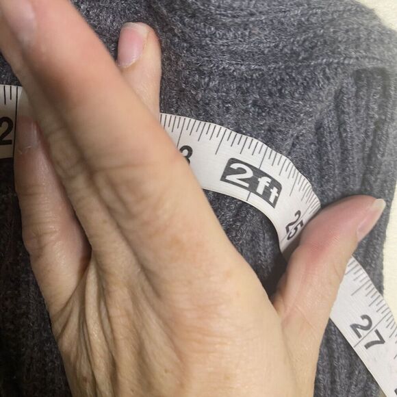 Banana Republic Factory Sweater Womens SZ Medium Wool Blend Ribbed Mock Neck - Picture 6 of 7